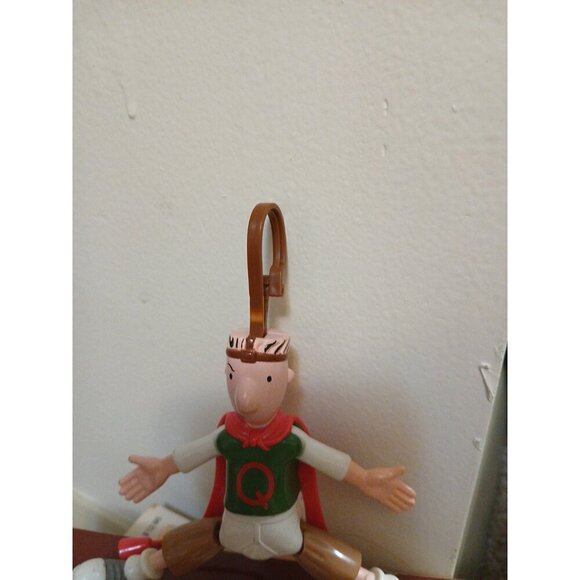 VTG 90s Doug's First Movie McDonalds Happy Meal Quailman Nickelodeon Keychain - Picture 2 of 5